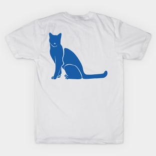 Matisse's Cat Var. 2 in Blue T-Shirt